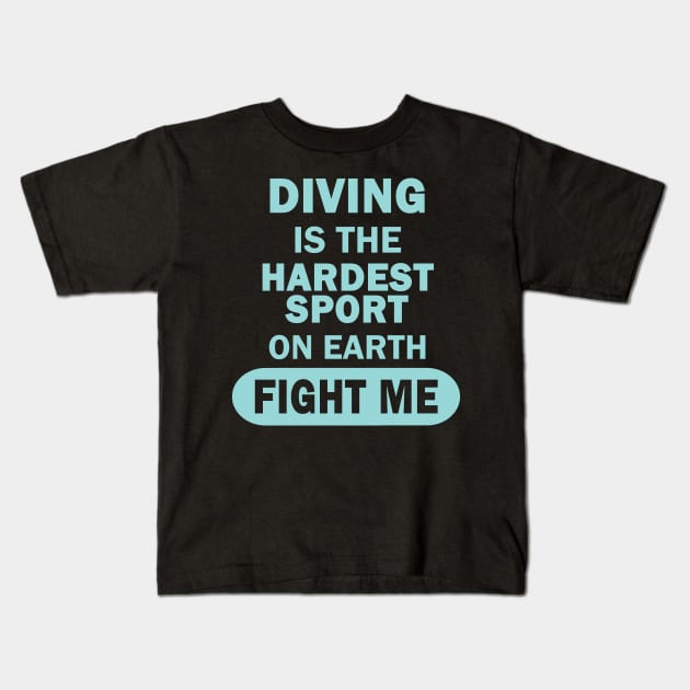 Diving Scuba oxygen diving mask gift Kids T-Shirt by FindYourFavouriteDesign